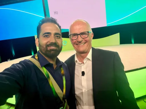 A Strategic Exchange – Ashok Meets Sage CEO Steve Hare at Sage Future 2025